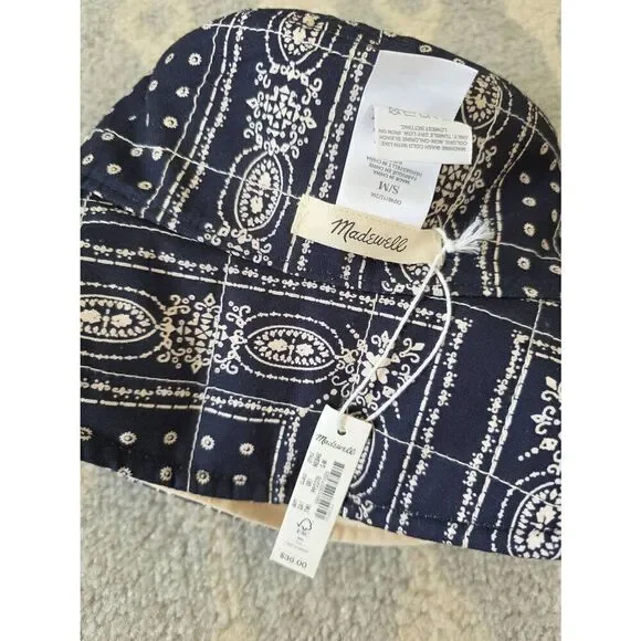 Madewell Reversible Quilted Bucket Hat NWT - Picture 6 of 10
